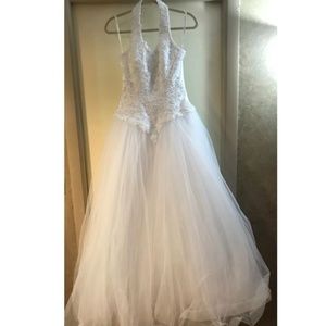 Halter Wedding Gown Size 8